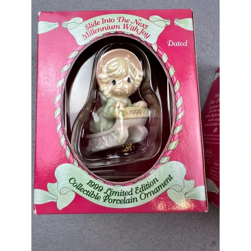 3 Precious Moments‎ 1998 & 1999 Limited Edition Collectible Porcelain Ornaments